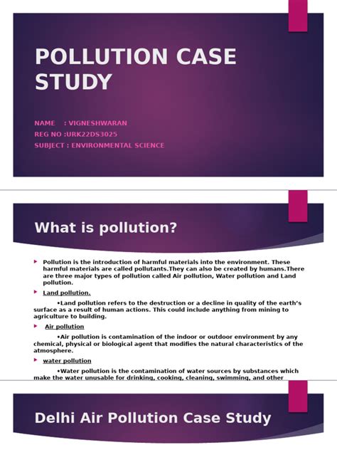 Pollution Case Studies