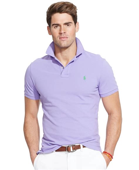 Polo Ralph Lauren Lilac Polo Shirt In Purple Kaos Warna Lavender - Kaos Warna Lavender