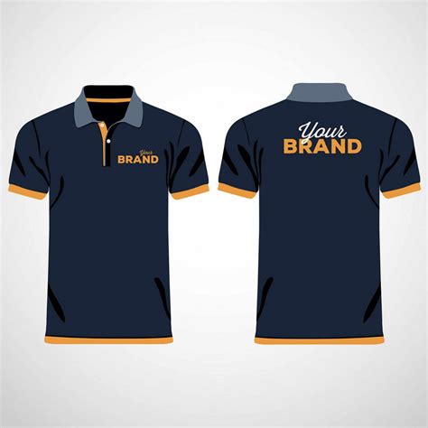 Polo Shirt Design Blue And Yellow