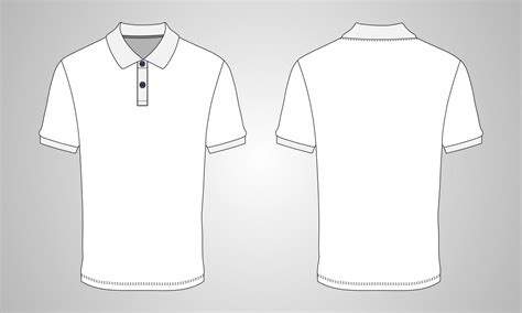 Polo Shirt Mockup Vector Art Icons And Graphics Download Mockup Kaos Hitam Polos Depan Belakang Psd - Download Mockup Kaos Hitam Polos Depan Belakang Psd