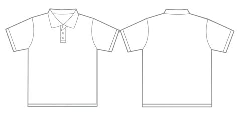 Polo Shirt Template Illustrator Template Baju Hitam Polos - Template Baju Hitam Polos