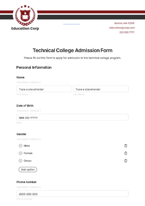 Poly Technical Collegepng Application Form For 2015