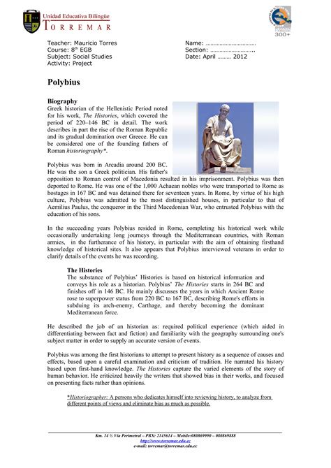 polybius biography template