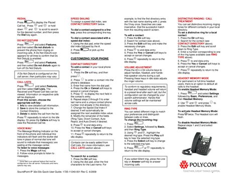 Read Polycom 331 Quick User Guide 