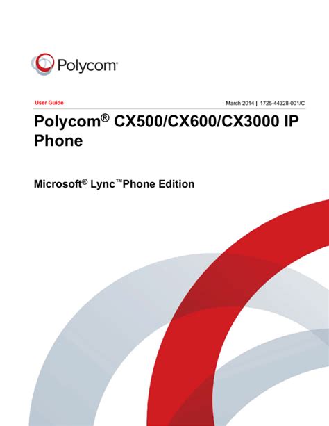Download Polycom Cx500 User Guide 