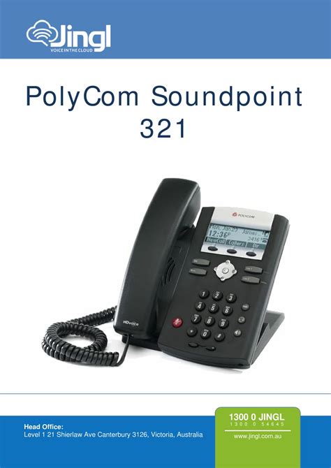 Read Polycom Soundpoint Ip 321 User Guide 