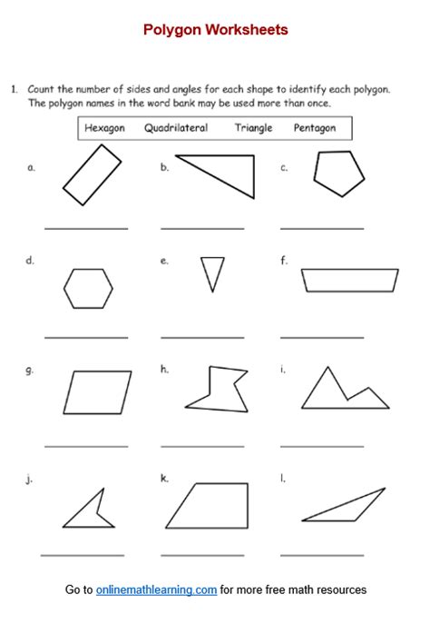 Polygon Test 2nd Grade