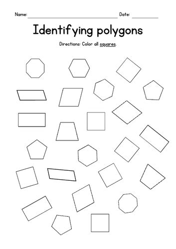 Polygons Worksheet Coloring Teaching Resources Tpt Angles Of Polygons Coloring Activity Key - Angles Of Polygons Coloring Activity Key