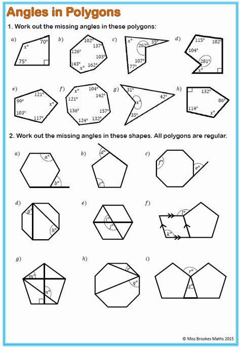 Polygons Worksheet Polygons Angles Pdf Worksheet Cazoom Math Polygons And Angles Worksheet - Polygons And Angles Worksheet