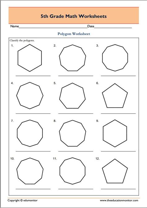 Polygons Worksheets 5th Grade   Geometry Worksheets Geometry Worksheets - Polygons Worksheets 5th Grade