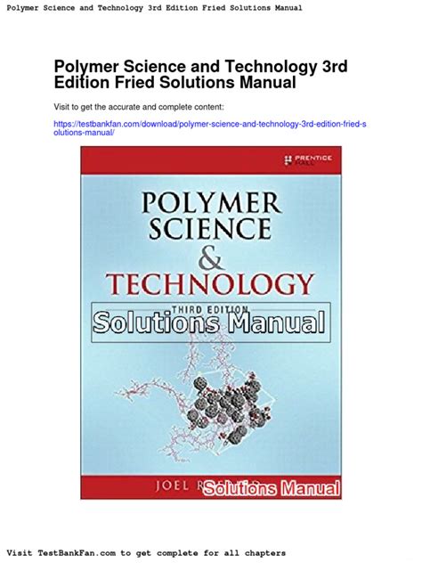 Read Online Polymer Science And Technology Fried Solution Manual 