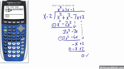 polynomial long division calculator program