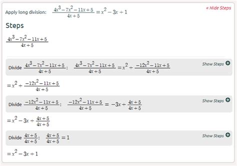 Polynomial Long Division Calculator Symbolab Division Of Equations - Division Of Equations