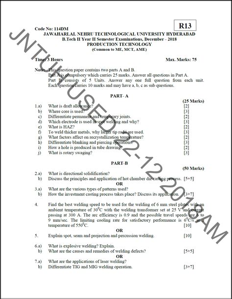 Full Download Polytechnic 4Th Semester Production Technology Question Papers 