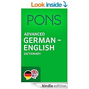 Download Pons Advanced German Gt English Dictionary Pons Woumlrterbuch Deutsch Gt Englisch Advanced German Edition 