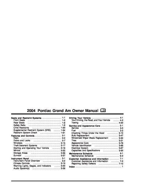 Read Online Pontiac Grand Am 2004 Manual 