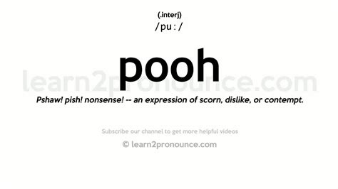 poohe: meaning - WordSense