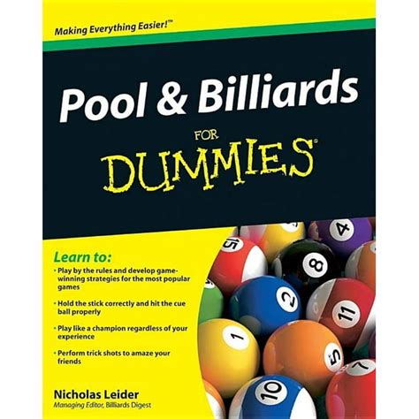 Pool Billiards For Dummies