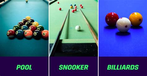 Pool Vs Billiards Vs Snooker
