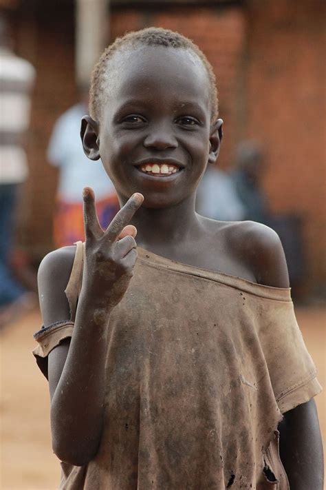 Poor African Children Smiling