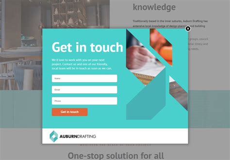 pop up landing page jquery