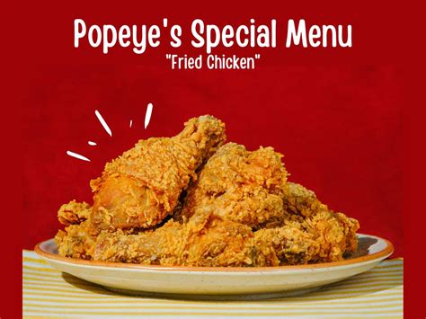 popeyes menu special