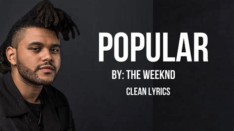 Popular Lyrics Weeknd