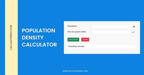 Population Density Calculator   Population Density Calculator Calculation World - Population Density Calculator