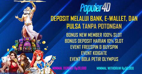 POPULER4D RTP>>Link Slot Toto 4d Resmi Dengan Min Bet 200 Perak.