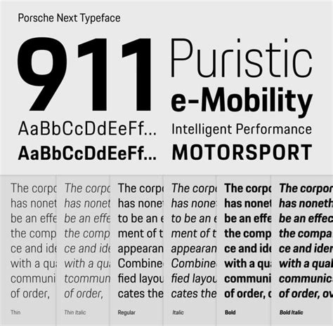 porsche next font
