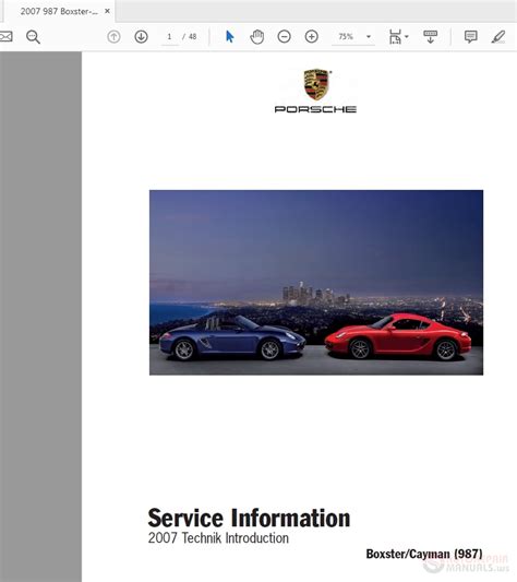 Read Online Porsche Boxster 987 Owners Manual File Type Pdf 