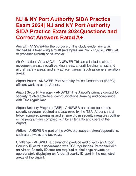 port authority practice exams general maintainer
