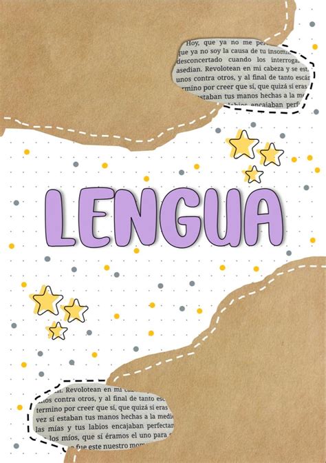 Portadas de lengua para imprimir: ideas creativas y originales para tus trabajos escolares