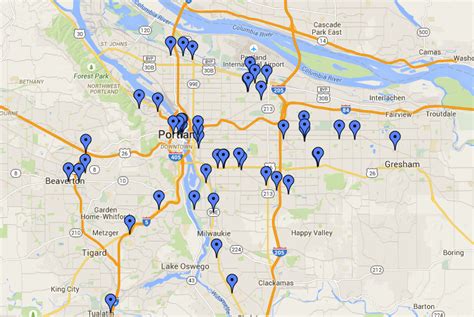 portland gay bars map