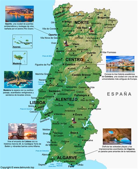 Portugal Mapa Turístico