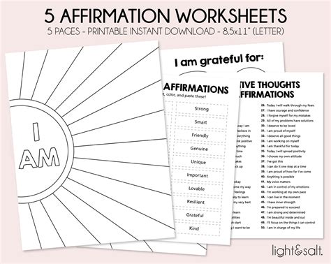 Positive Self Affirmation Worksheet Things I Love About Things I Love About Myself Worksheet - Things I Love About Myself Worksheet