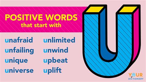 Positive Words That Start With U 2023 Marketing Easy Words That Start With U - Easy Words That Start With U