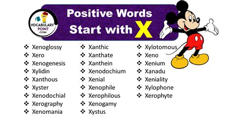 Positive Words That Start With X Cita Magazine Objects Starts With Letter X - Objects Starts With Letter X