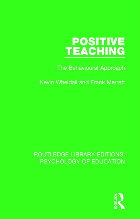 Read Positive Teaching The Behavioural Approach Education Books 