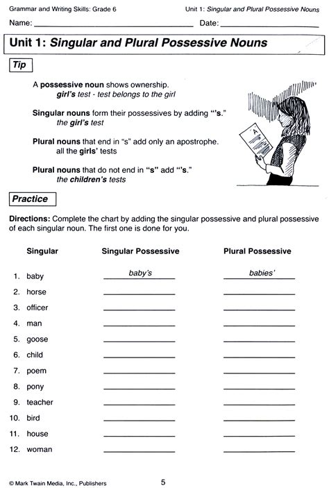 Possessive Nouns Worksheet Singular And Plural Nouns All Plural Possessive Nouns Worksheet - Plural Possessive Nouns Worksheet