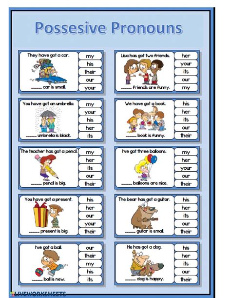 Possessive Pronouns Exercises For Kids Free Worksheet Possessive Pronoun Worksheet Grade 3 - Possessive Pronoun Worksheet Grade 3