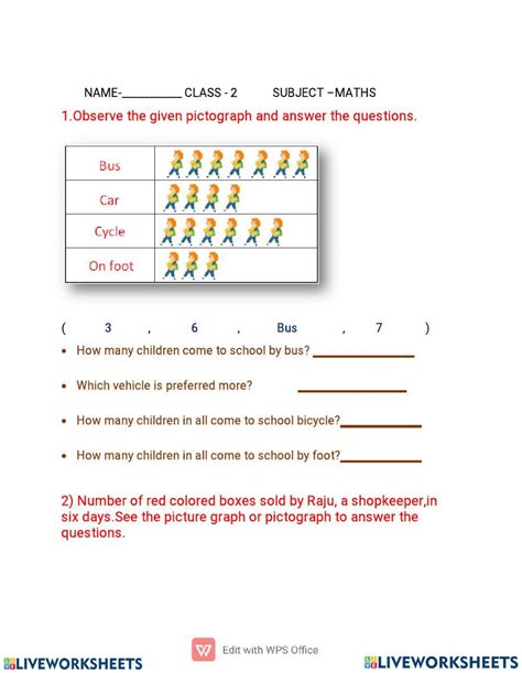 Possible Outcomes Worksheet   Data Handling Class 8 Worksheet - Possible Outcomes Worksheet