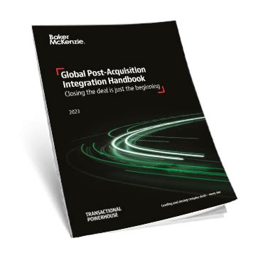 Post Acquisition Integration Handbook Baker Mckenzie