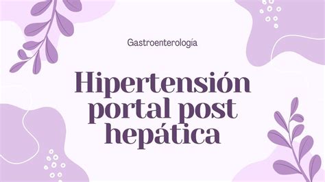 post hipertensión