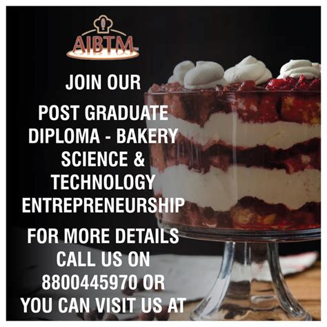 Read Online Post Graduate Diploma In Bakery Science And Technology 