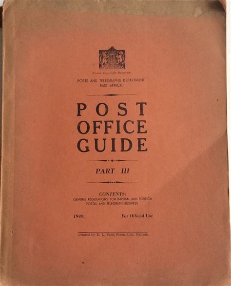 Download Post Office Guide Part Iii 