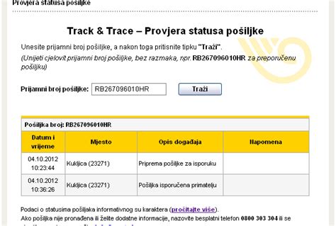 posta online cz track trace