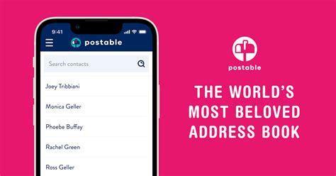 Postable Address Book