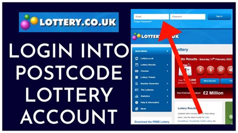 postcode lottery login