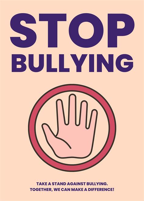 poster bullying simple